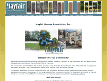 Tablet Screenshot of mayfairhoa.org
